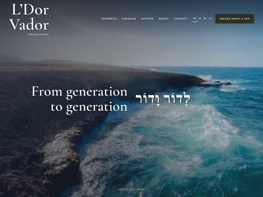 L'Dor Vador Jewish heritage travel website
